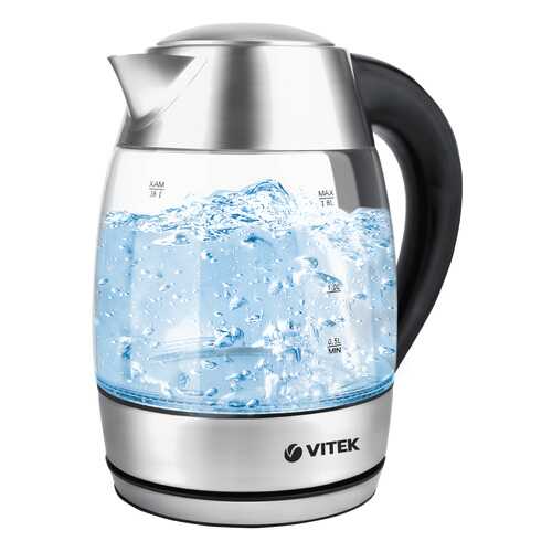 Чайник электрический Vitek VT-7047 TR Black/Silver в Онлайн Трейд