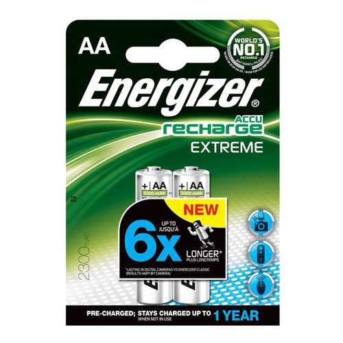 Аккумуляторная батарея Energizer Extreme AA-HR06 2 шт в Онлайн Трейд