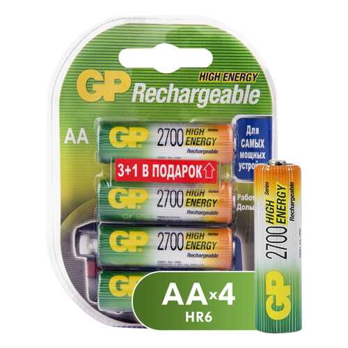 Аккумуляторная батарея GP Batteries 270AAHC3/1-2CR4 4 шт в Онлайн Трейд