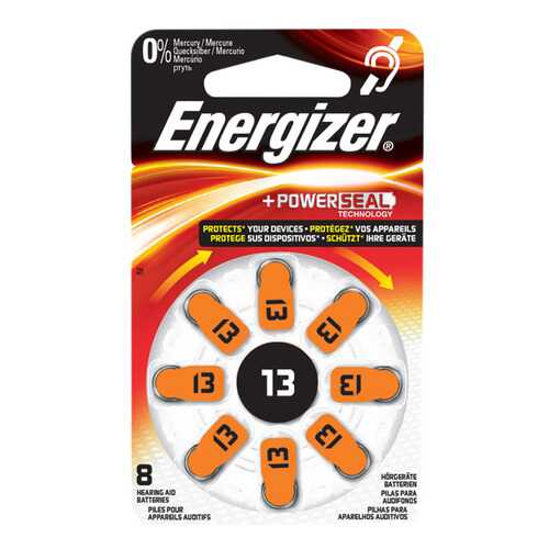 Батарейка Energizer Hearing Zinc Air 13 DP-8 8 шт в Онлайн Трейд