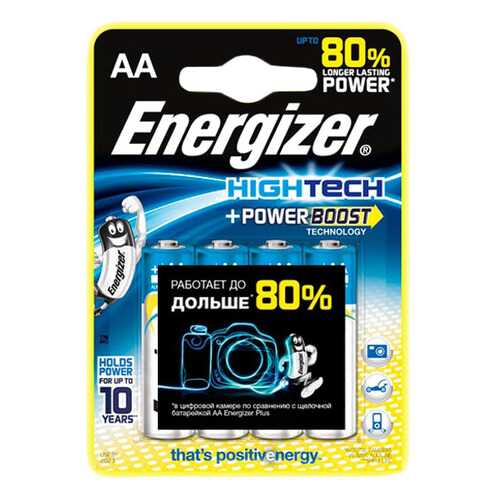 Батарейка Energizer Power Boost High Tech AA-LR06 4 шт в Онлайн Трейд