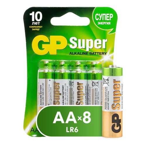 Батарейка GP Batteries Super Alkaline AA (15A) 8 шт в Онлайн Трейд