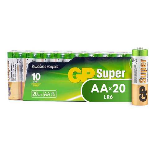 Батарейка GP Super Alkaline АА (15A-2CRVS20) 20 шт в Онлайн Трейд