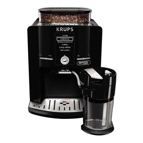 Кофемашина автоматическая Krups Quattro Force EA82F810 Black в Онлайн Трейд