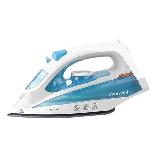 Утюг Maxwell MW-3055 White/Cyan в Онлайн Трейд