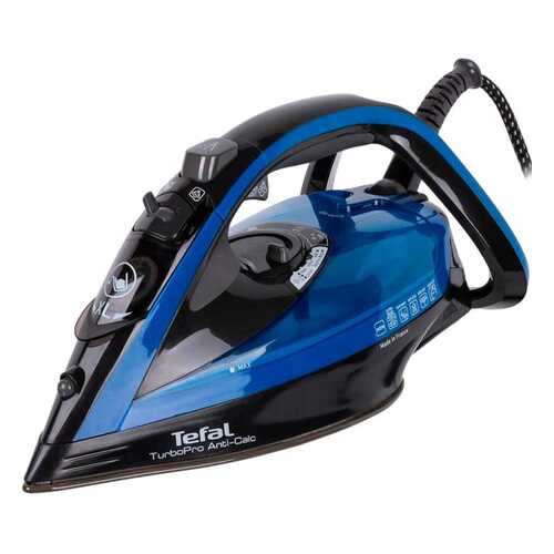 Утюг Tefal TurboPro Anti-Calc FV5648 Blue/Black в Онлайн Трейд